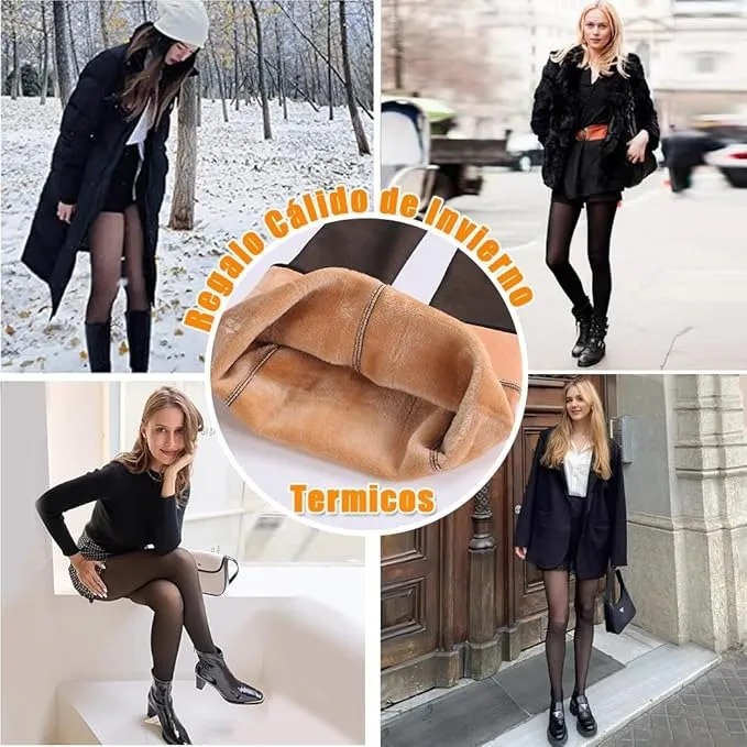 Vista 5 de Medias Termicas Translucidas 220Grs